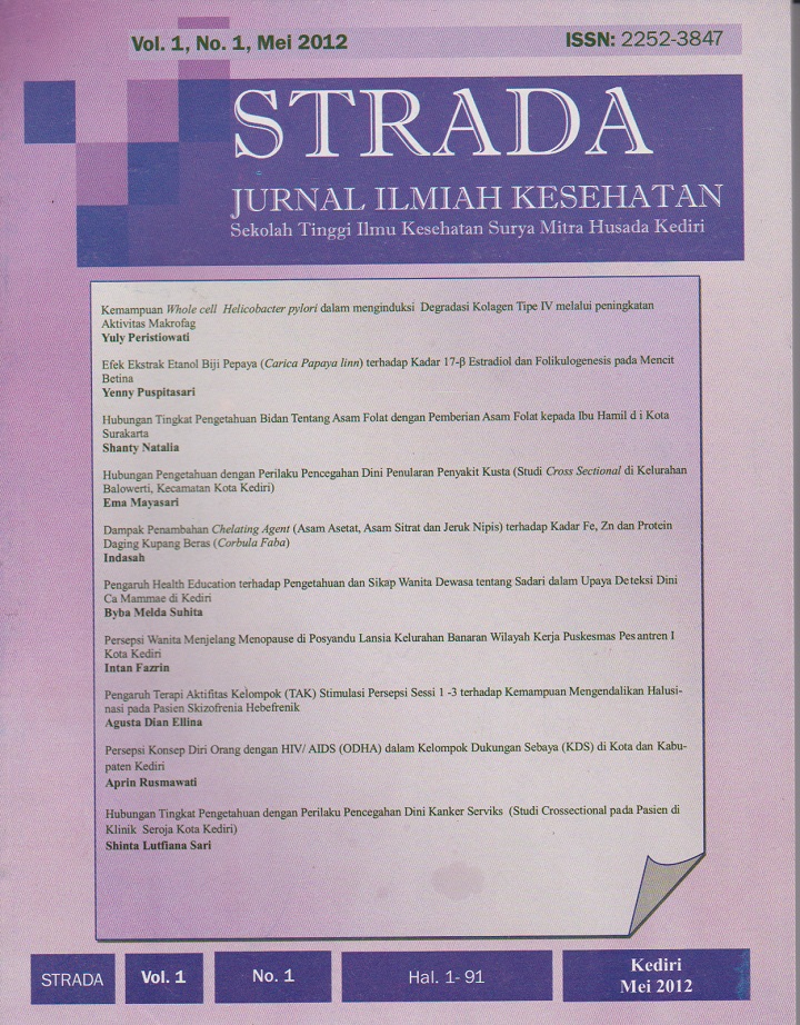 STRADA Jurnal Ilmiah Kesehatan adalah jurnal terbitan STIKes Surya Mitra Husada